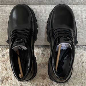 MEN’S Coach Jonathan Derby Black Platform Shoes NWOT